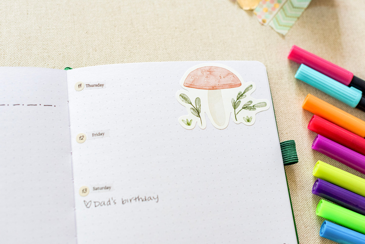 day of the week stickers